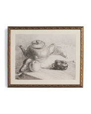 16x20 Sketch Teapot Framed Wall Art | TJ Maxx