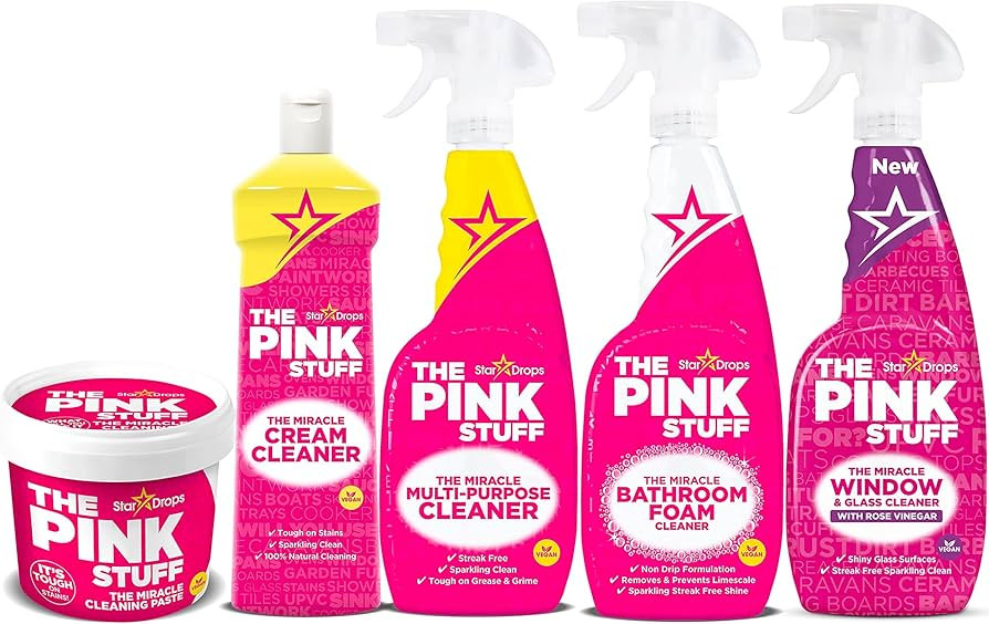 Stardrops - The Pink Stuff - The Miracle Cleaning Paste, Multi-Purpose Spray, Bathroom Foam Spray... | Amazon (US)