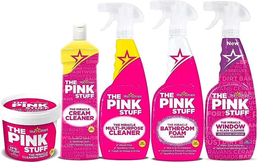 Stardrops - The Pink Stuff - The Miracle Cleaning Paste, Multi-Purpose Spray, Bathroom Foam Spray... | Amazon (US)