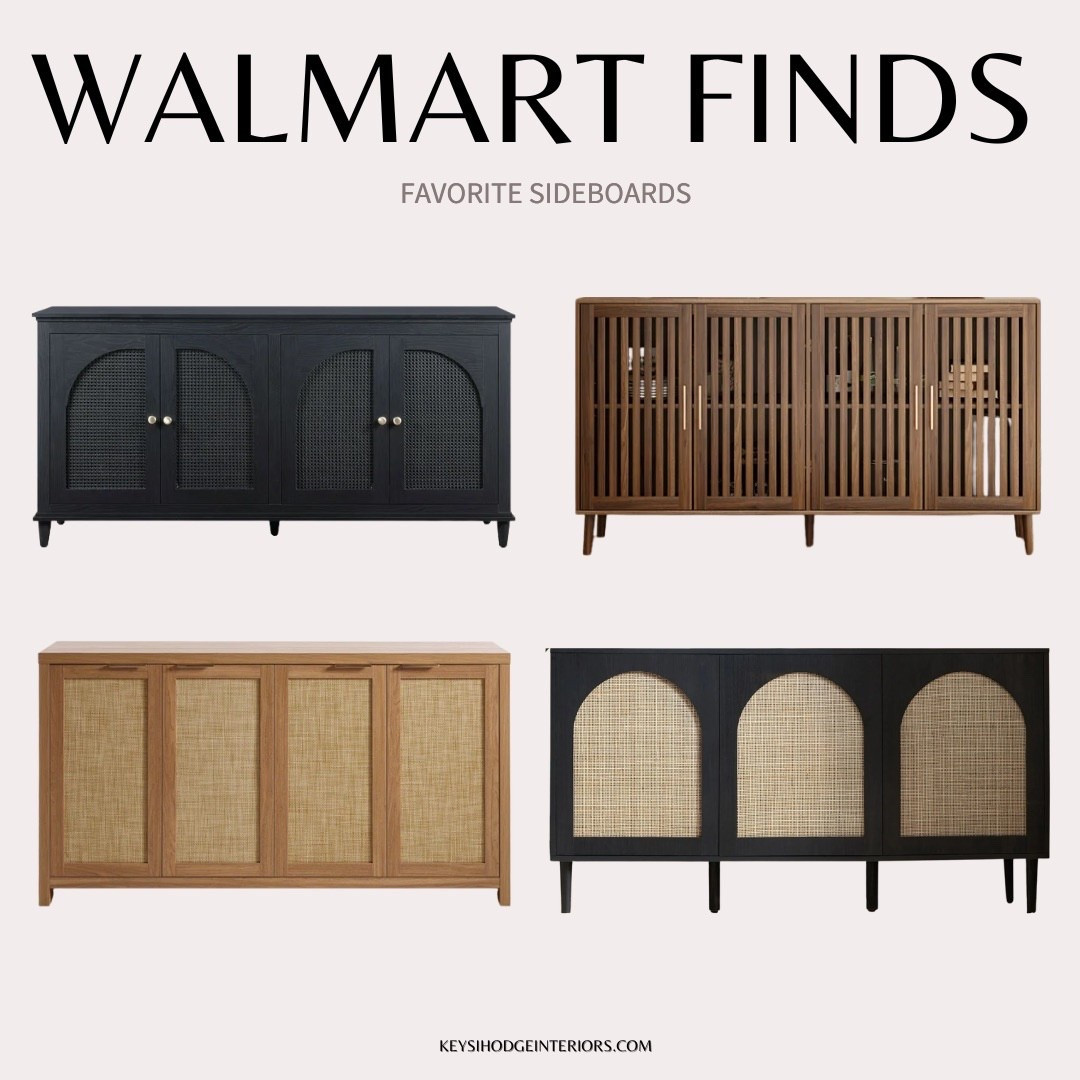 Walmart is really stepping it up with these sideboards.
Warm tones, cane textures, and shapes that feel designer—but without the splurge. These picks work great for living rooms, dining spaces, or anywhere you need extra storage that still looks good.

Tap to shop your favorite.
#WalmartFinds #SideboardRoundup #AffordableStyle #NeutralFurniture #KeysiHodgeInteriors #ShopTheLook


#LTKStyleTip #LTKHome