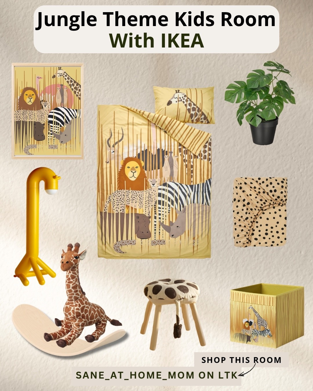 If you’re planning a jungle-themed kids room… this is your sign 🌿🐆

These IKEA finds make it so easy to create a cohesive, playful space without it feeling overwhelming

Think warm tones, fun textures, and pieces that grow with your kids 🤎

Shop everything in my LTK 🛒
linked under this post!

#kidsroomideas #jungletheme #ikeadecor #nurserydecor #momlife #homeinspo 

#LTKKids #LTKHome