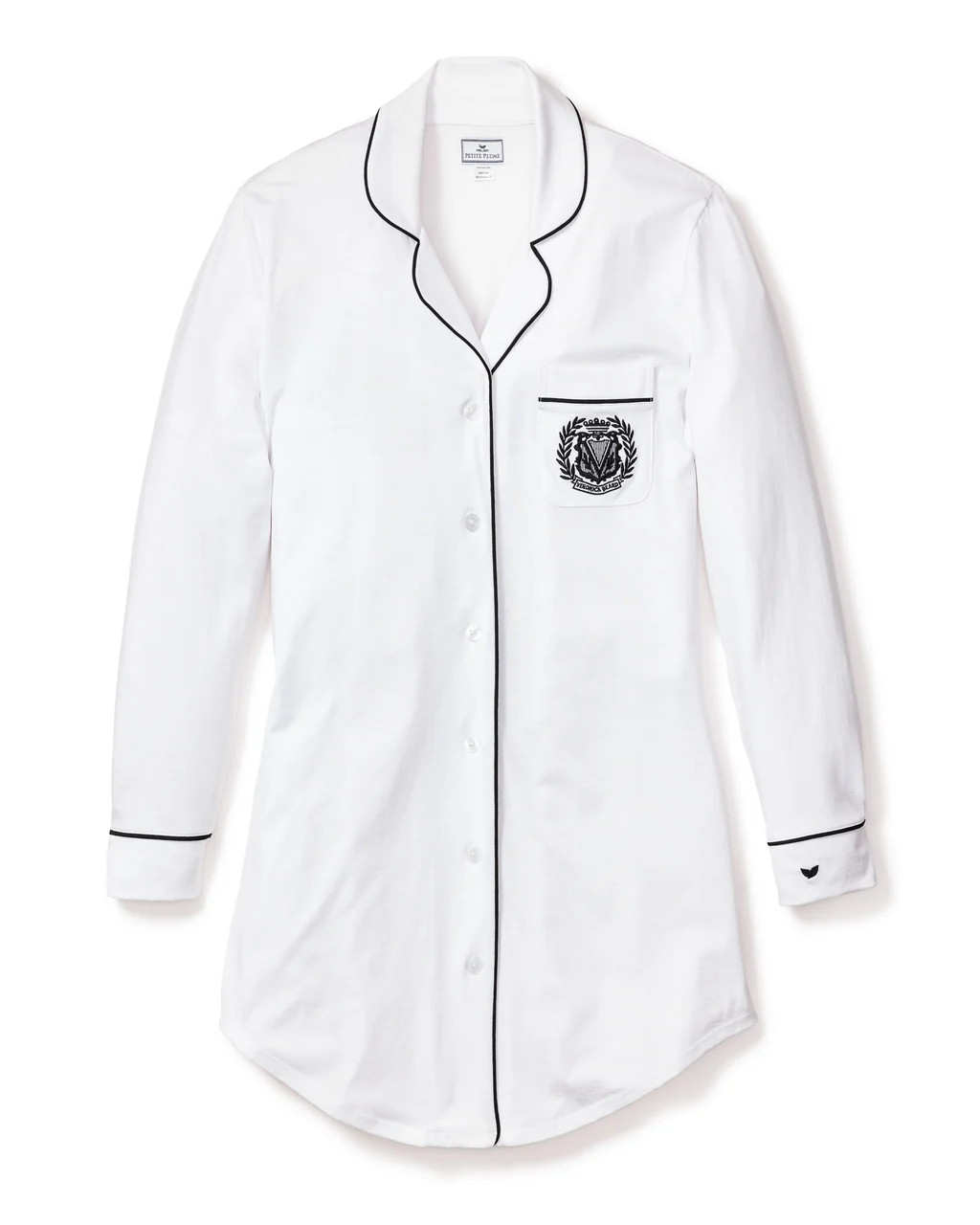 Veronica Beard x Petite Plume White Nightshirt with Embroidery | Petite Plume