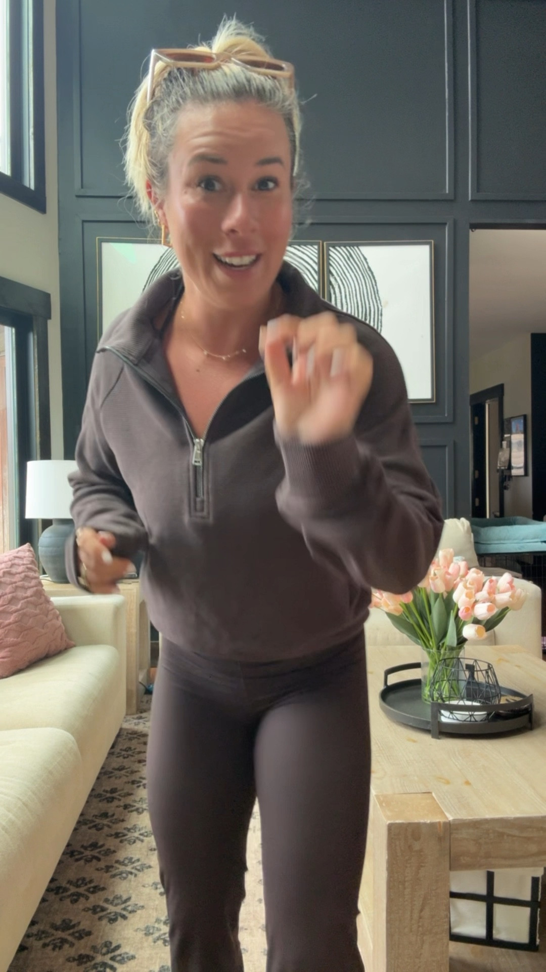 This entire look from Walmart is 🔥🔥🔥🔥 the ribbed material is so soft and comfortable! Wearing medium in tank, xs in pullover, small in jacket, xs in pants. (Didn’t grab the shorts but I’d get an xs) 

Fall casual outfit, Walmart find, avia, brown ribbed, petite mom

#LTKStyleTip #LTKFindsUnder50 #LTKPetite