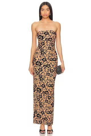 MORE TO COME Teagan Maxi Dress in Navy Floral from Revolve.com | Revolve Clothing (Global)