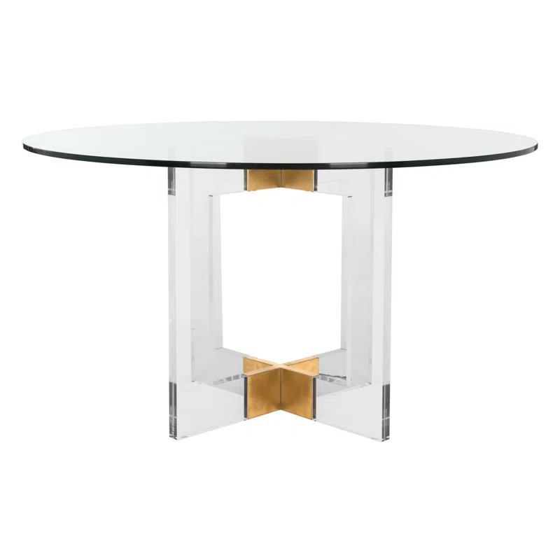 Ravello Round Glass Top Dining Table | Wayfair North America