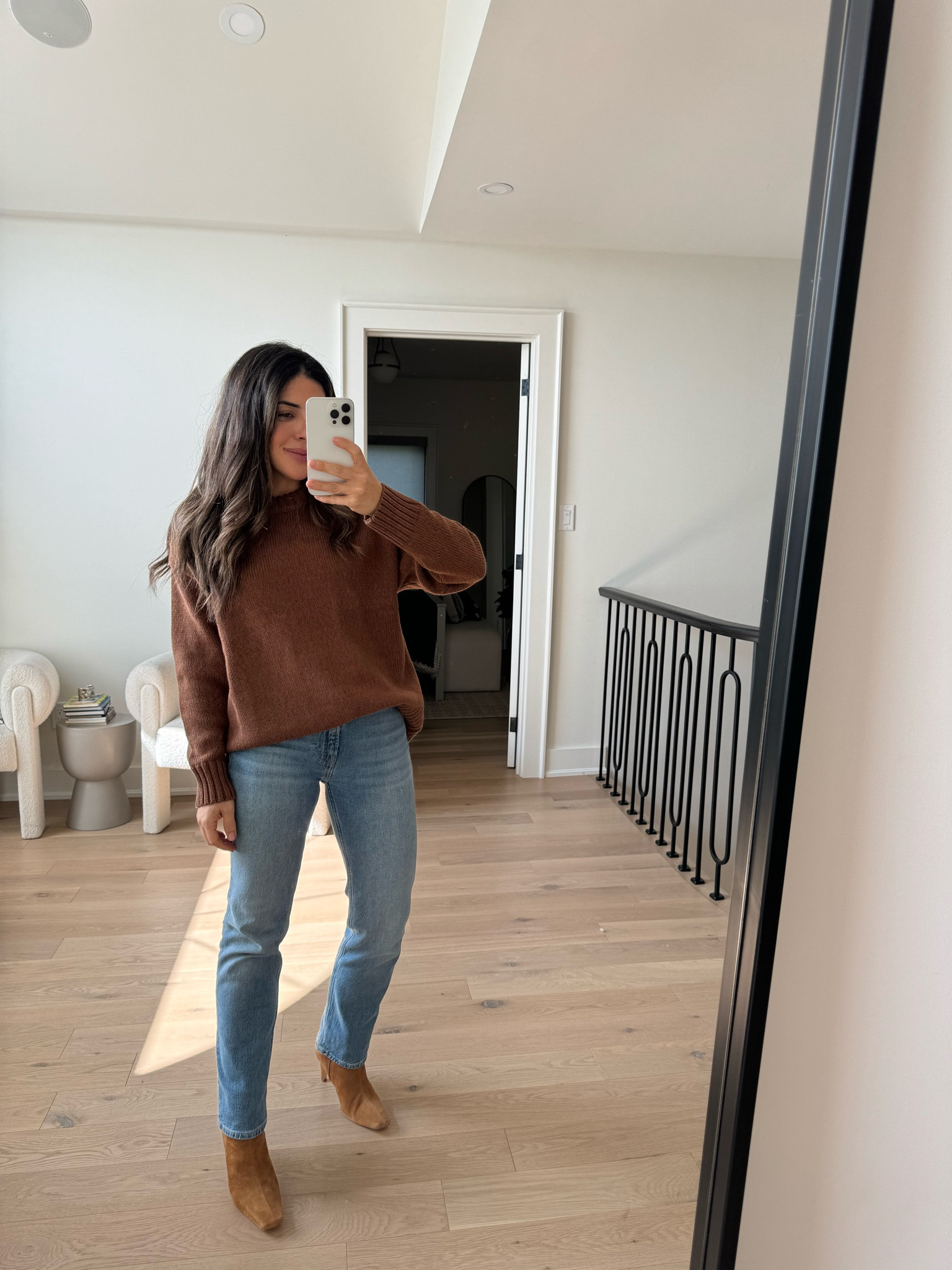 Sweater - small petite 
Jeans - 25 petite 

#LTKautumn #LTKstyletip #LTKcanada