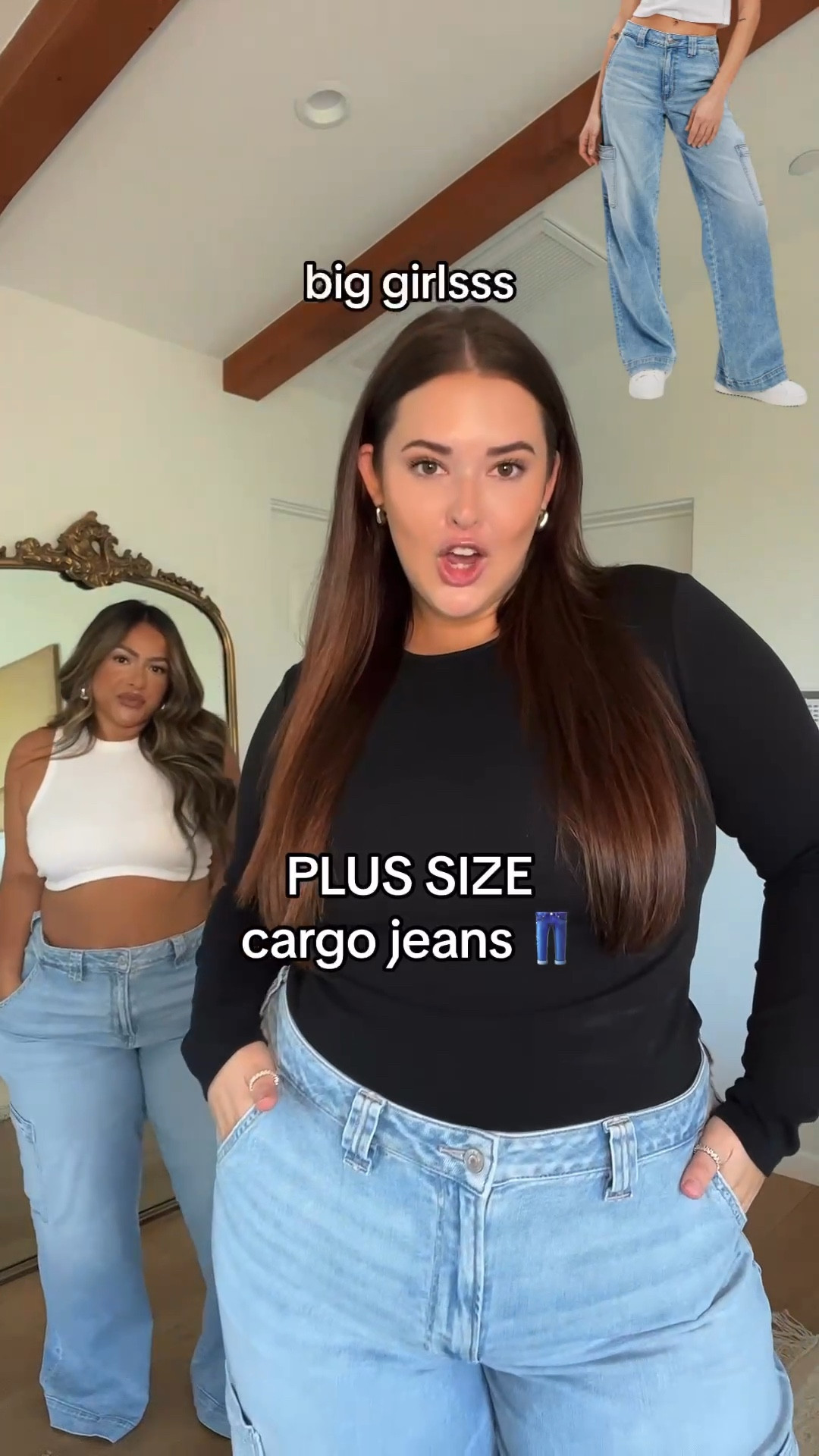 us BGs know it’s hard to find oversized pants, but these American Eagle cargos are the besssst !! loving this simple but trendy look 🫶🏼 

im wearing size 20 long for reference !!!

cargo pants, oversized pants, american eagle, fall trends, fall outfits, timeless outfit, plus size denim, plus size jeans

#LTKstyletip #LTKSeasonal #LTKplussize