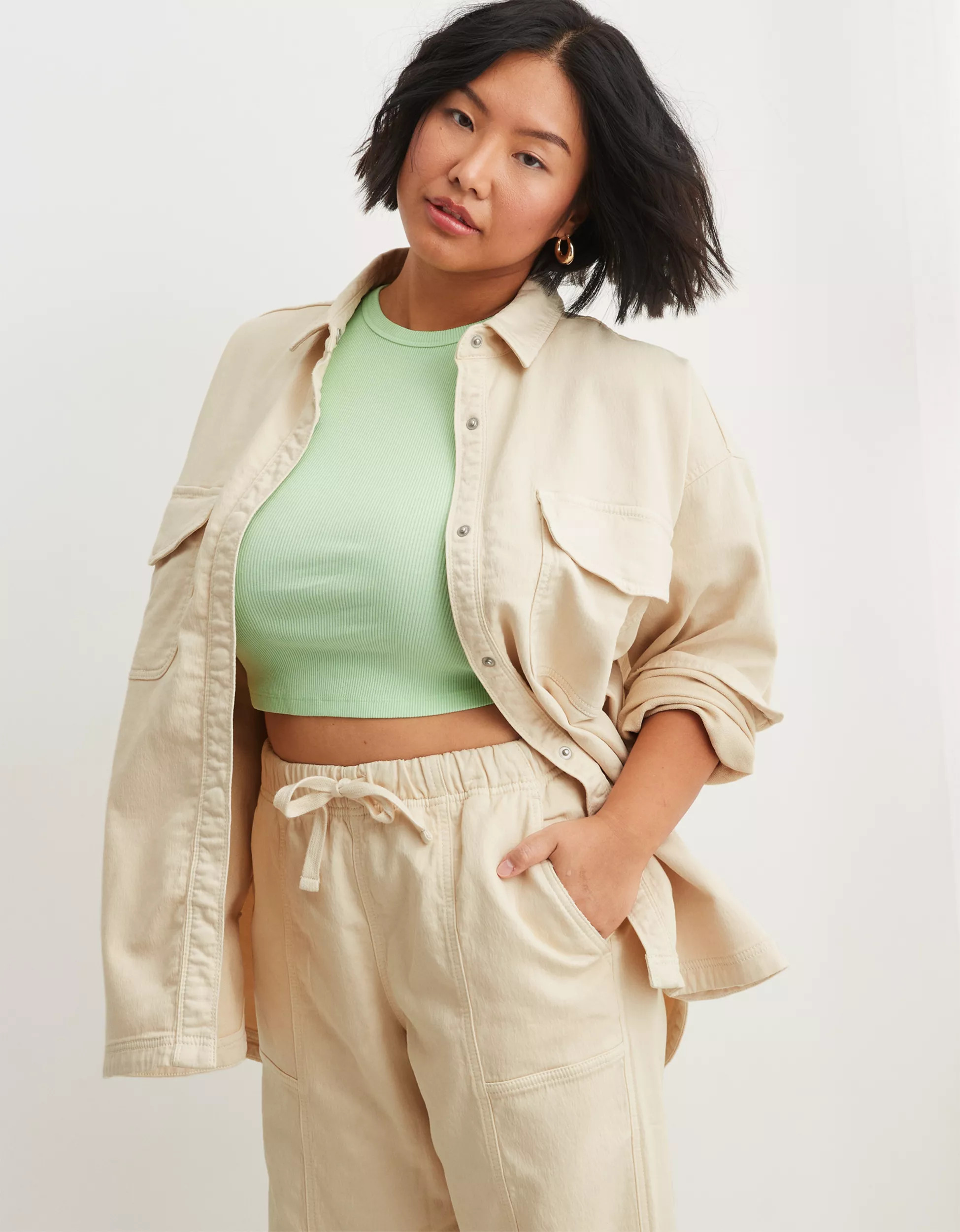 Aerie Me-Day Button Down Shirt | Aerie