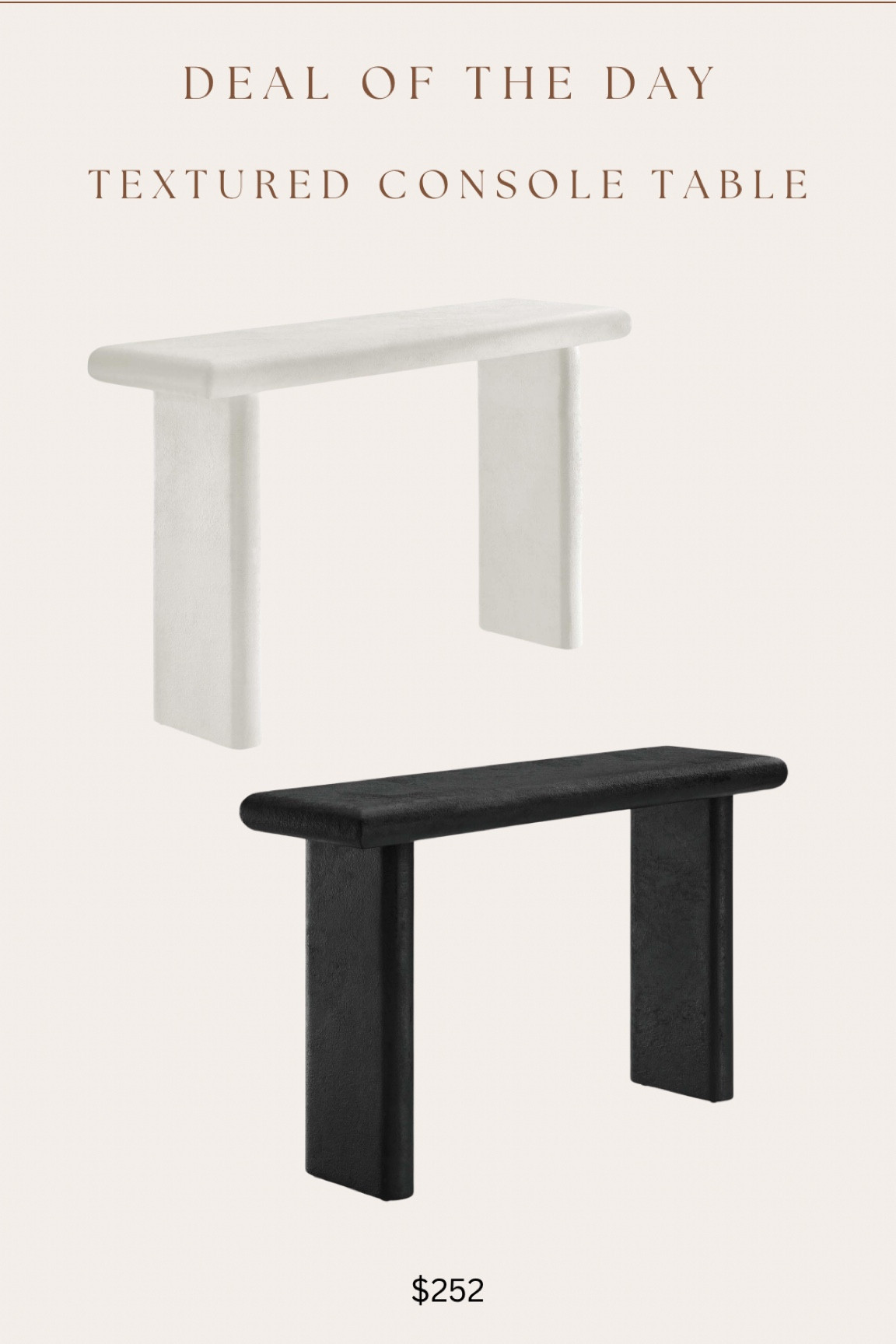 Brand new item available for preorder!! High sellout risk! 

52” textured console table 😍🙌🏻 great price! 

#LTKsalealert #LTKhome