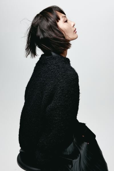 Fluffy-knit Sweater - White - Ladies | H&M US | H&M (US + CA)