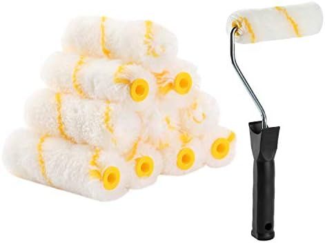 Bates- Paint Rollers, 4 inch Paint Roller with 10 Covers, Small Paint Roller, Paint Rollers for Pain | Amazon (US)