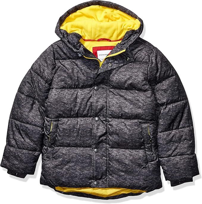 Amazon Essentials Boys' Heavy-Weight Hooded Puffer Jacket Coat | Amazon (US)