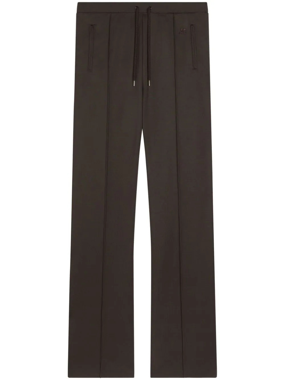 Courrèges straight-leg track pants - Brown | Farfetch Global