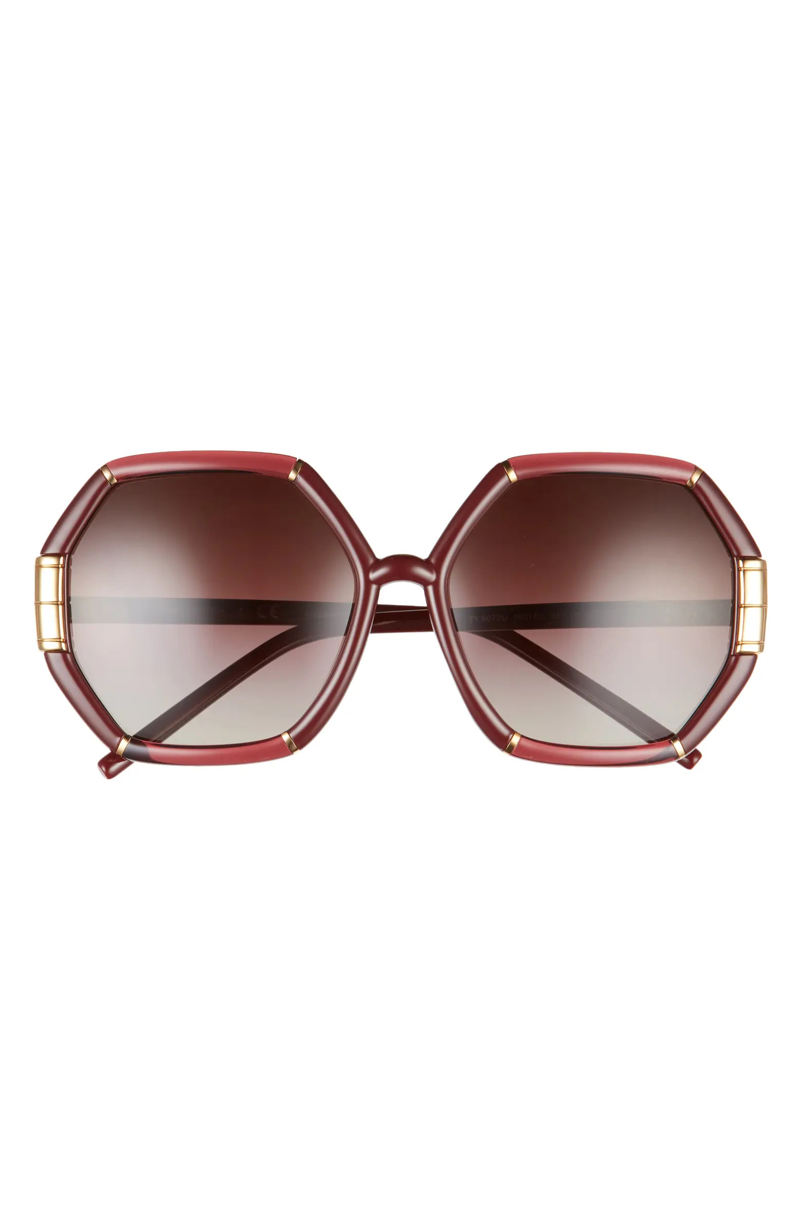 Eleanor 58mm Gradient Geometric Sunglasses | Nordstrom