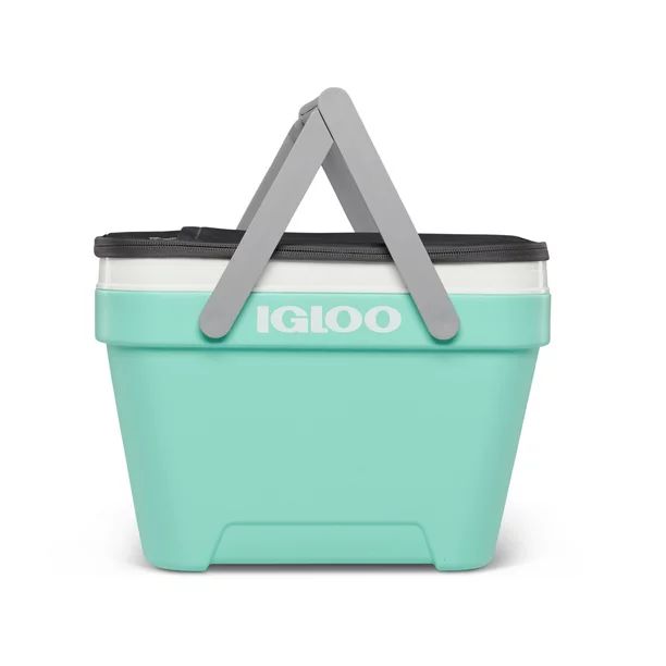 Igloo 25-Quart Picnic Basket Everyday Cooler - Mint | Walmart (US)