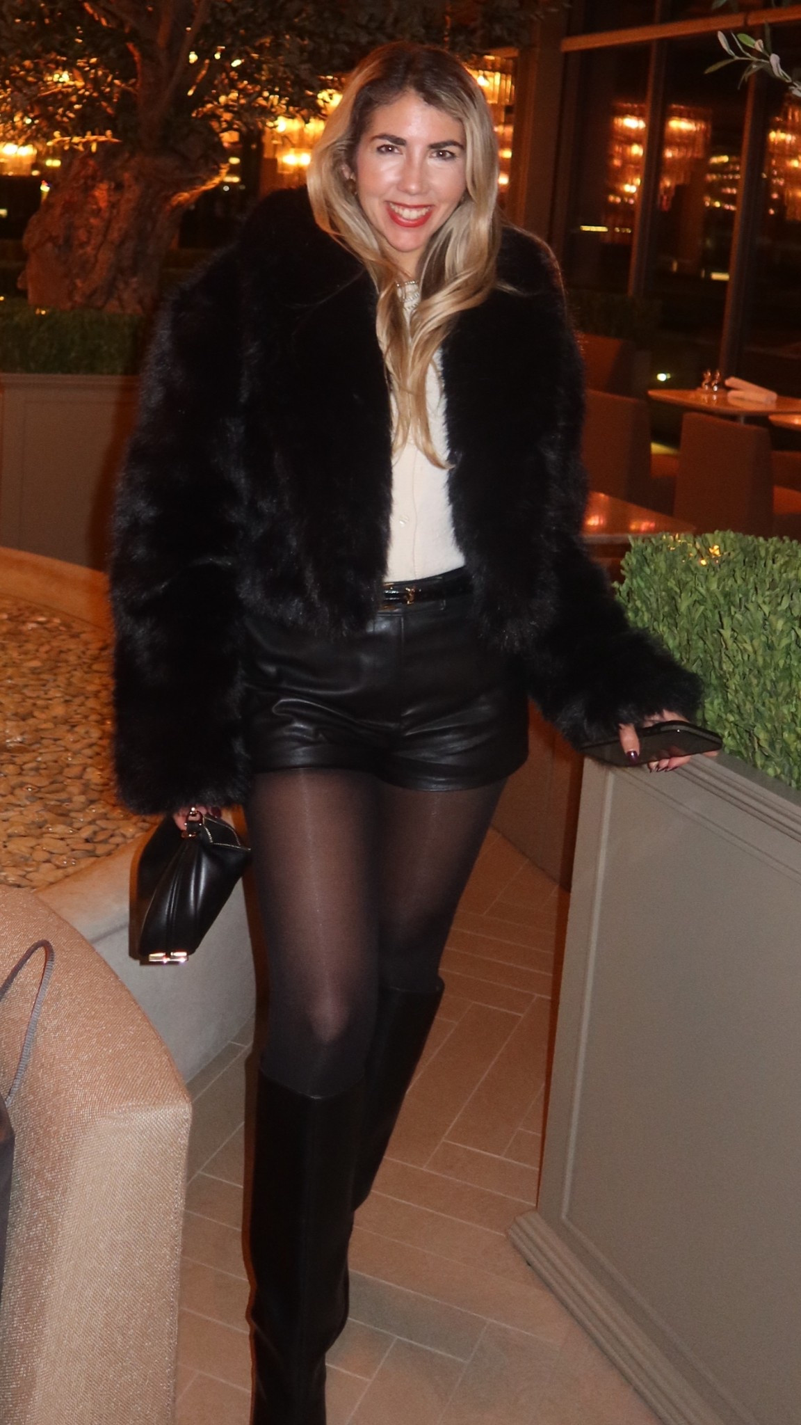 Love this look! The fur jacket and boots are on sale! YSL belt and Fendi bag also on sale! Use code Bella for an extra 4% off on YSL belt and bag 

#LTKGiftGuide #LTKdayinmylife #LTKHoliday