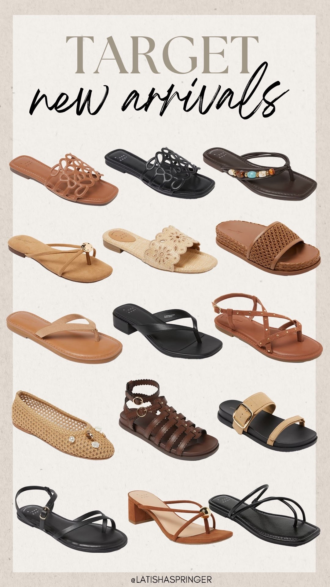 New spring shoes and sandals from Target!

#targetfinds

Target finds. Target fashion. Target new arrivals. Target designer inspired sandals. Target neutral spring sandals  

#LTKSeasonal #LTKootd #LTKgrwm