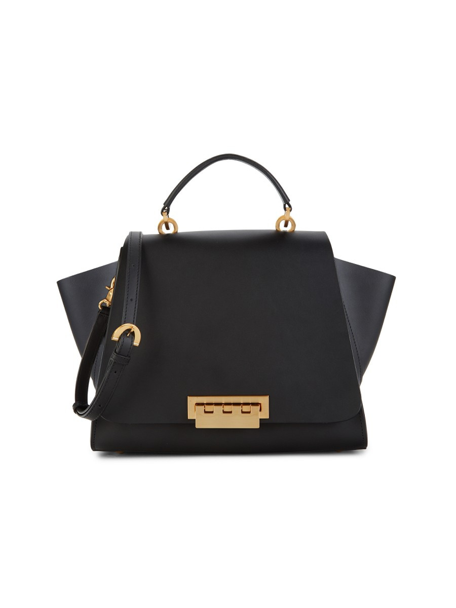 ZAC Zac Posen Women's Core Eatha Iconic Leather Top Handle Bag - Black | Saks Fifth Avenue OFF 5TH