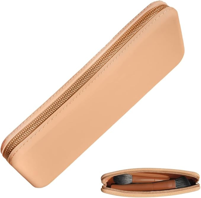 brush bubble Makeup brush travel case zippered pouch, silicone makeup brush holder travel, storag... | Amazon (US)