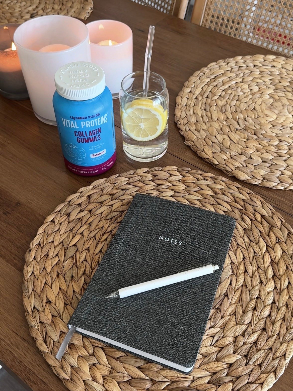 #ad #VitalPartner I’ve been a fan of @VitalProteins Collagen Peptides for a while, so I was excited to try their Collagen Gummies from the line.

While doing my morning journaling, I take the gummies as an easy, bite-sized way to support hair, skin, and nails, and help reduce fine lines and wrinkles over time.

I really like the raspberry flavor, and each serving has 2.5 grams of collagen peptides. They’re also gluten free and free of synthetic colors.

It’s a small morning moment, but it makes my day feel more intentional.

Shop Vital Proteins at @Target.// #TargetPartner #stayvital

#LTKselfcare