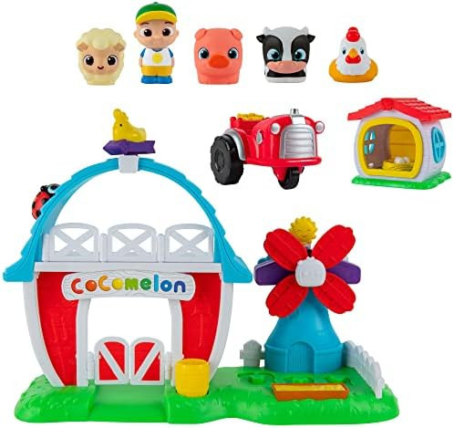 CoComelon Petting Farm Playset - Features a Farmer Figure JJ, Barn Animals, Barn Facade with Wind... | Amazon (US)