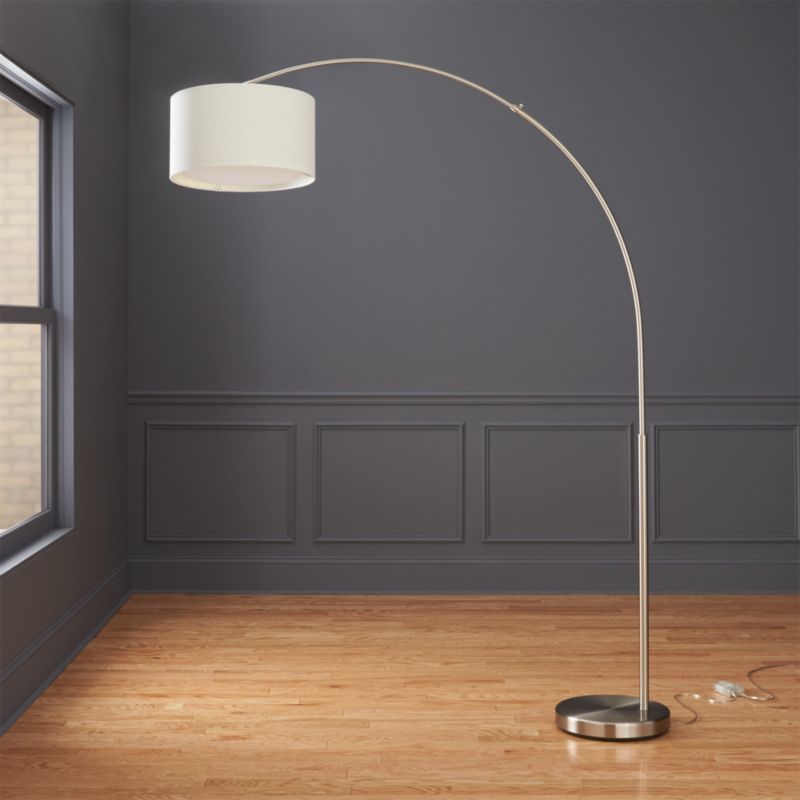 Big Dipper Silver Arc Floor Lamp + Reviews | CB2 | CB2