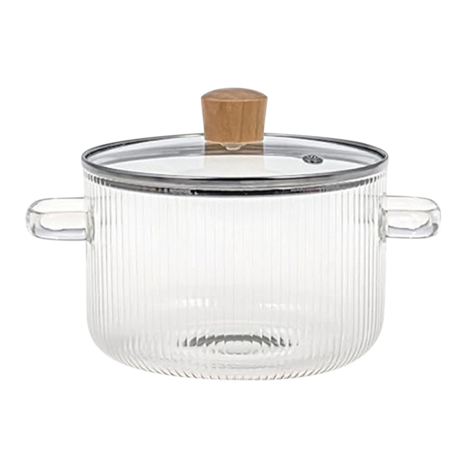 JoyMoreHome Glass Simmer Pot, Clear Borosilicate Glass Cooking Pot for Stove-Top, Clear Heat Resi... | Walmart (US)
