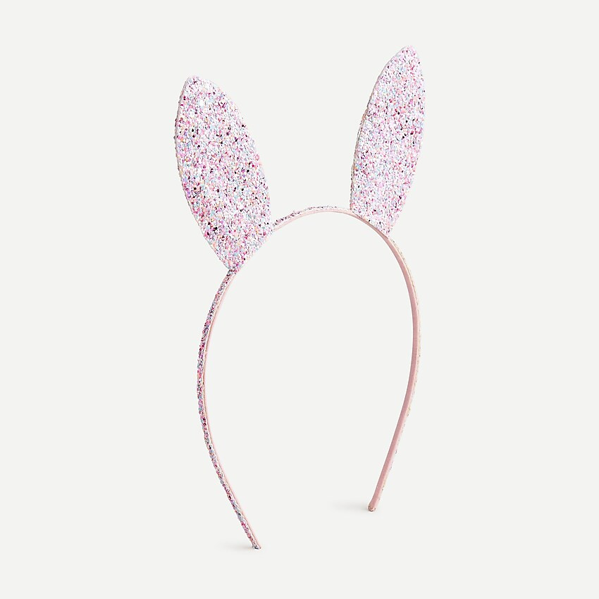 Girls' glitter bunny ear headband | J. Crew US