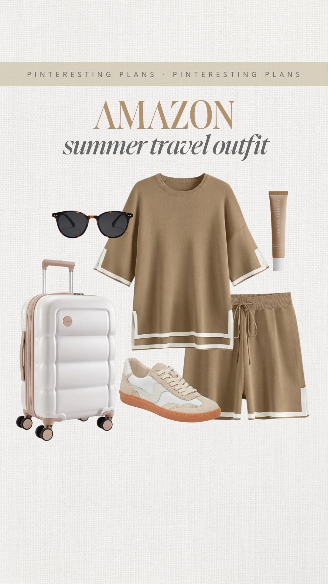 Summer travel outfit 🙌🏻🙌🏻

Comfortable athleisure wear, travel loungewear, shorts set, luggage, suitcase 

#LTKTravel #LTKSeasonal #LTKStyleTip