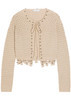 Bead-embellished crochet cotton cardigan | Harvey Nichols