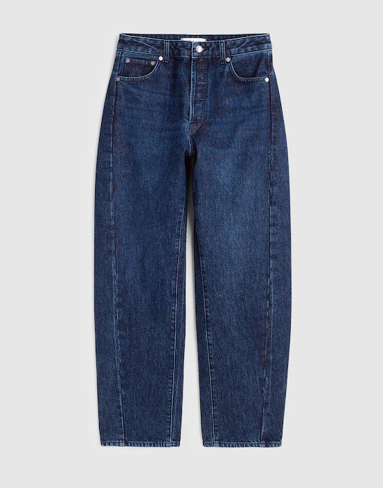 The Curvy Pieced Barrel-Leg Jean | Madewell