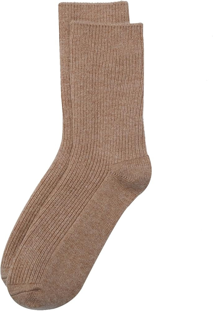 MELUSA Wool Cashmere Socks for Women, Super Soft Warm Cozy Winter Gift Crew Socks | Amazon (US)