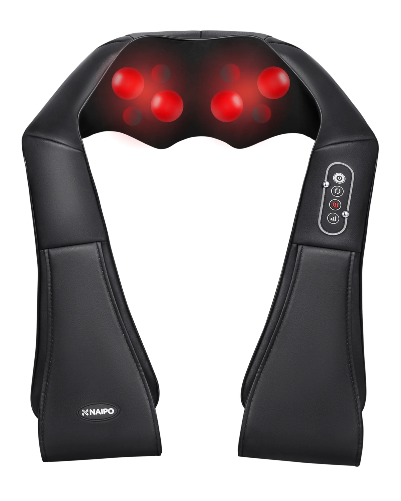 Naipo Shiatsu Back and Neck Massager with Heat Deep Kneading Massage for Neck, Back, Shoulder, Fo... | Walmart (US)