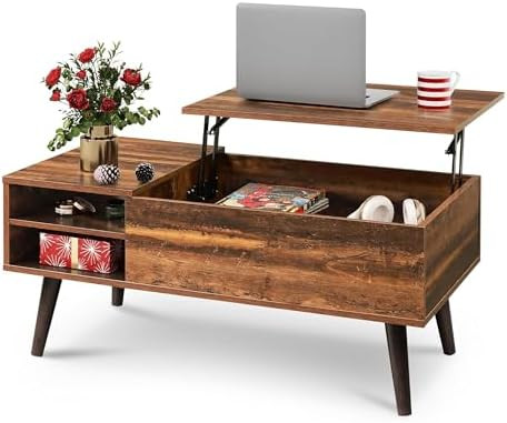 WLIVE Lift Top Coffee Table for Living Room,Small Coffee Table with Storage, Adjustable Shelf and... | Amazon (US)