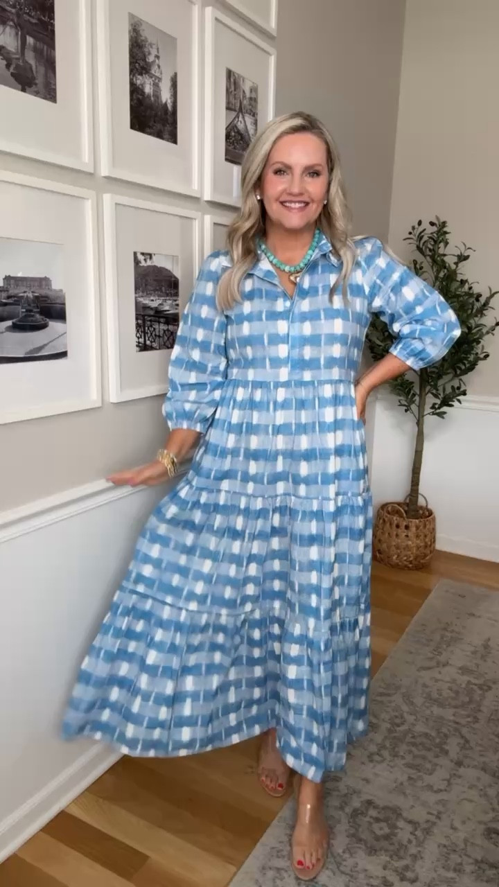 This dress is such a standout for spring and summer!! I love the blue pattern and the flowy, easy fit, it feels so lightweight and breezy while still looking put together. One of those dresses you can throw on and instantly feel cute.

Wearing size small.

spring dresses blue patterned dress maxi dress spring outfit ideas vacation outfit ideas flowy dress casual spring dress effortless style womens spring fashion breezy summer outfit lovelylifestyling

#LTKootd #LTKOver40 #LTKSeasonal