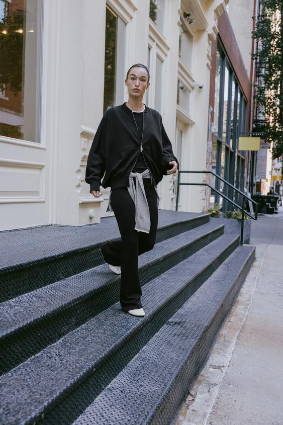 INTERLOCK BOMBER JACKET | Zara UK