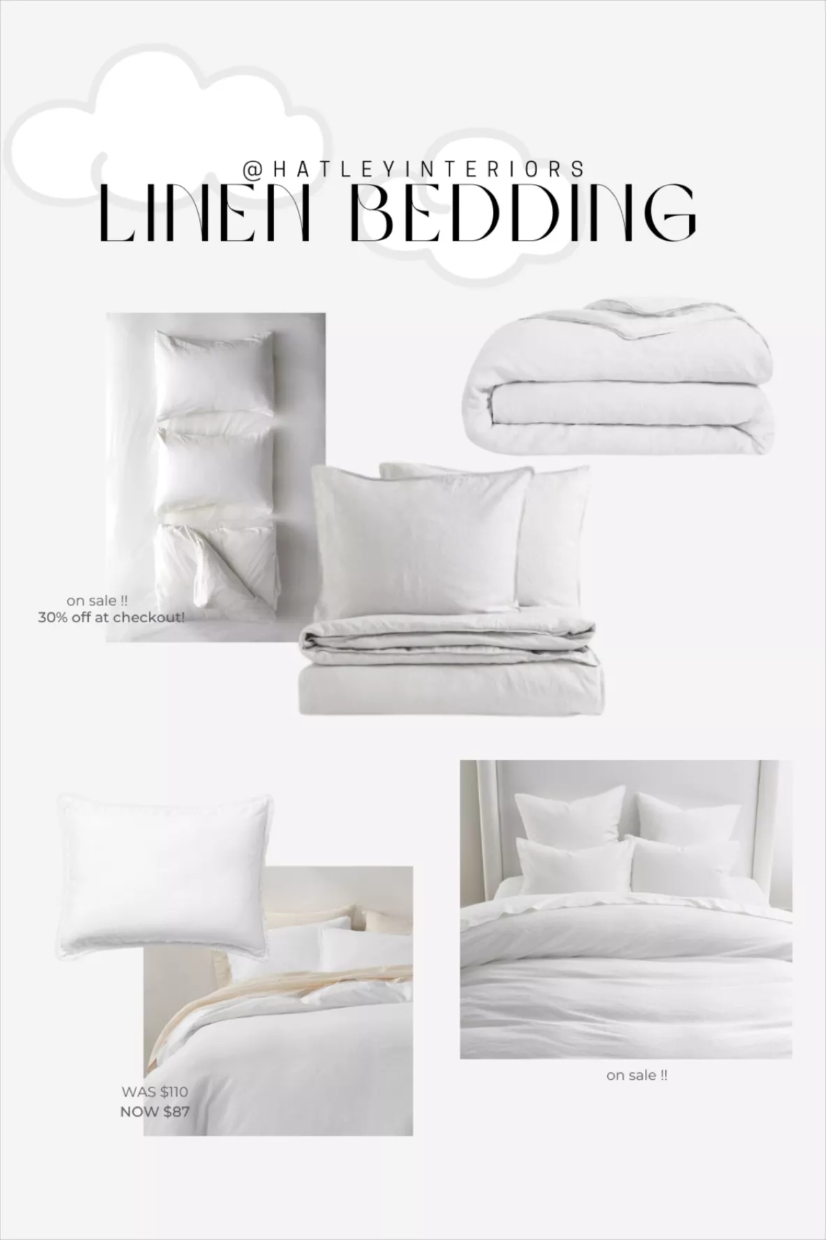 Linen King/Queen Duvet Cover Set curated on LTK