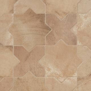 Tripoli Star-Crossed Cotto 6.1 in. x 11.9 in. Matte Terracotta Look Porcelain Floor and Wall Tile... | The Home Depot