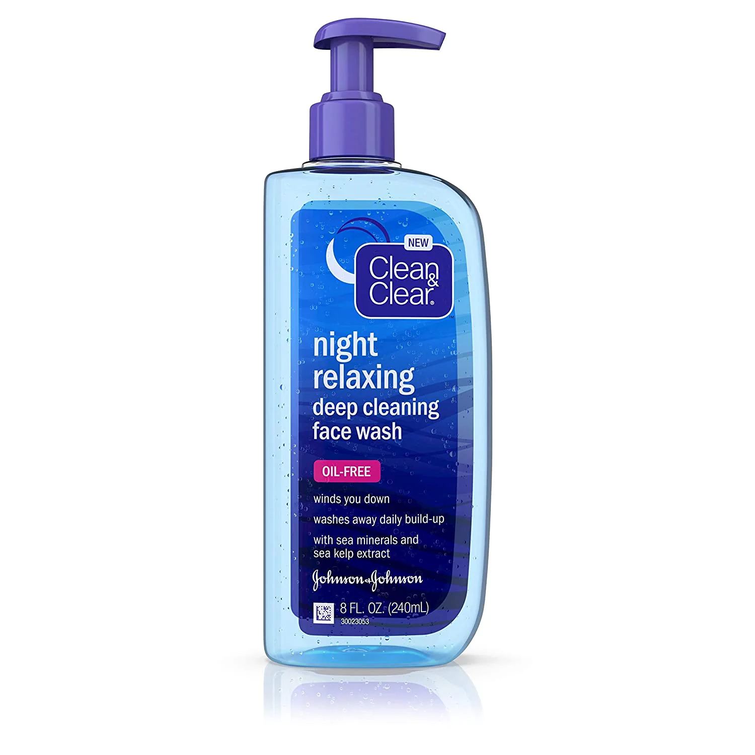 Clean&Clear Night Relaxing Deep Cleaning Face Wash, 8 Fluid Ounce | Walmart (US)