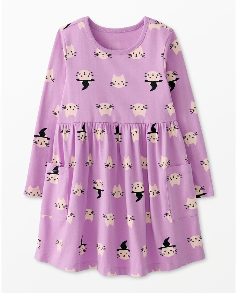Halloween Long Sleeve Playground Dress with Pockets | Hanna Andersson