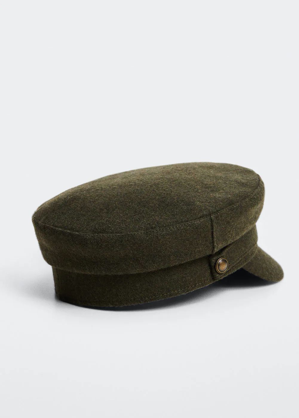 Wool cap with visor -  Women | Mango United Kingdom | MANGO (UK)