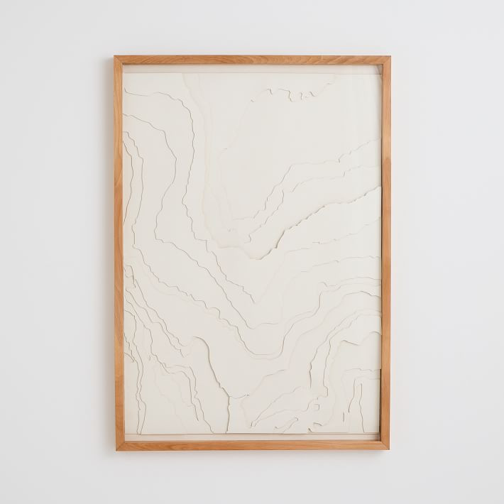 Waves Dimensional Wall Art | West Elm (US)