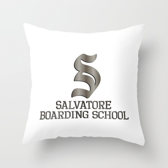 Salvatore Boarding School Couch Throw Pillow by Sasyall - Cover (16" x 16") with pillow insert - Ind | Society6