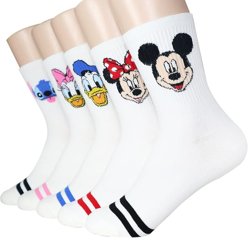 Socksense Cartoon Character Series Women's Original Crew Socks | Amazon (US)