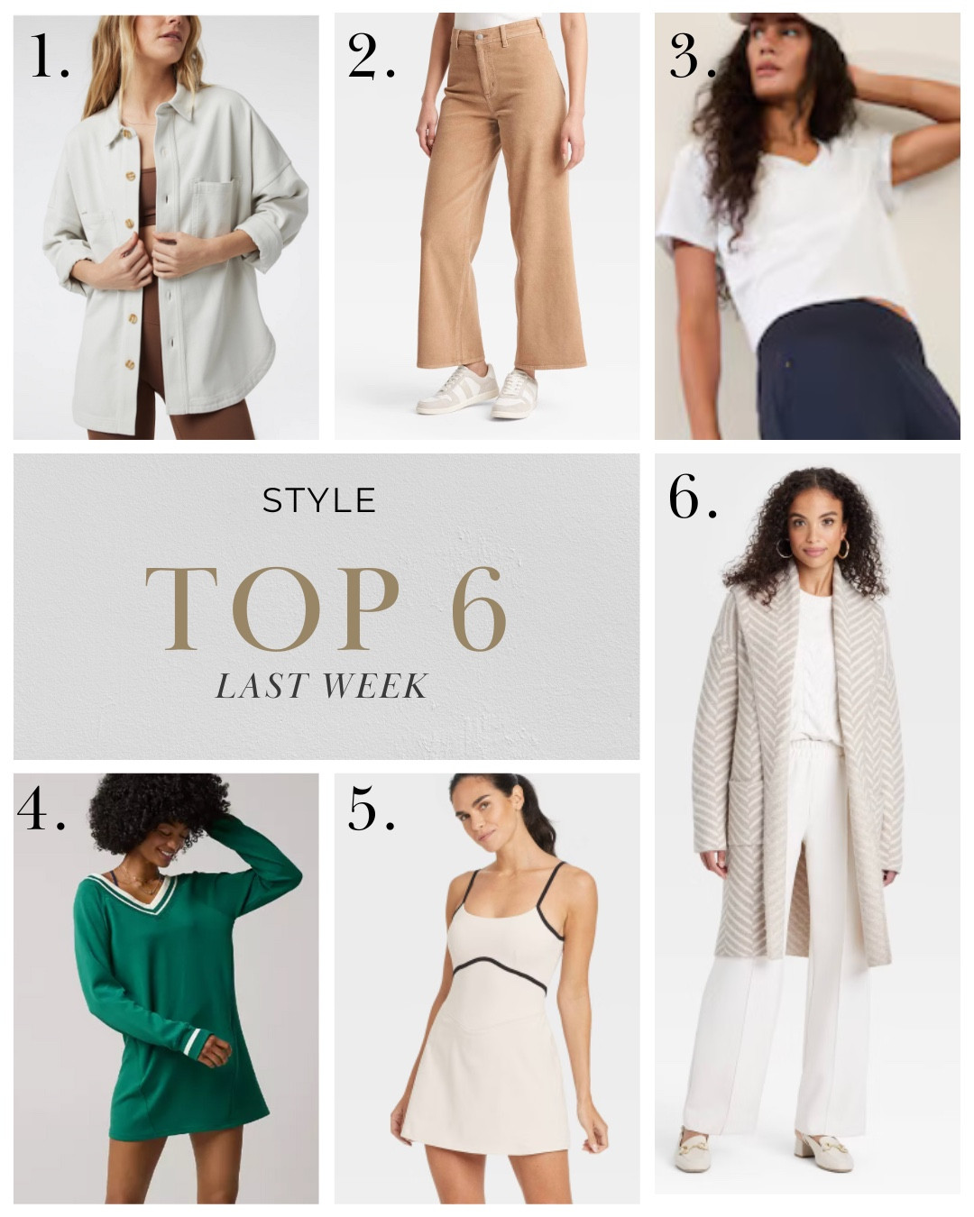 What’s trending from last week! All great gifts for her. The shirt jacket I live in, the must have $28 corduroy pants, my favorite basic V-neck tea, a sporty weekend dress, a great fitting active dress, and the best selling cardigan coatigan of the season.

#FallOutfits #FallPants #FallSweaters #BestSellers #ShirtJacket #ActiveDress

#LTKSeasonal #LTKGiftGuide #LTKStyleTip