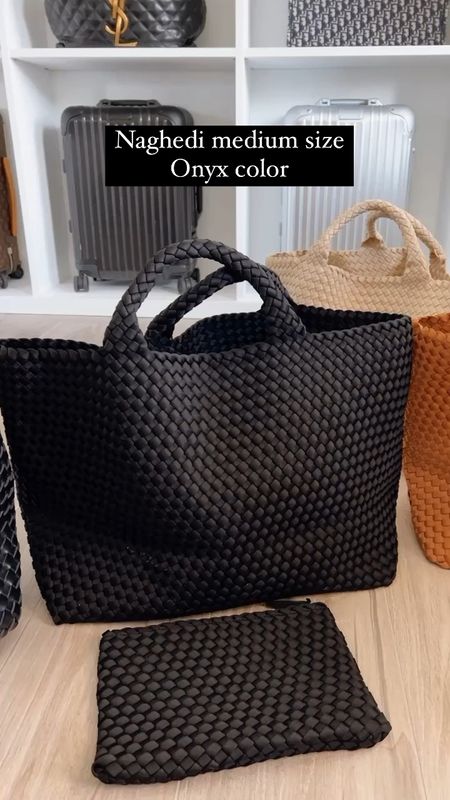 Naghedi onyx color medium sjze tote 
Gorgeous and so comfortable 
The perfect bag for traveling and running errands 

#LTKtravel #LTKworkwear #LTKitbag