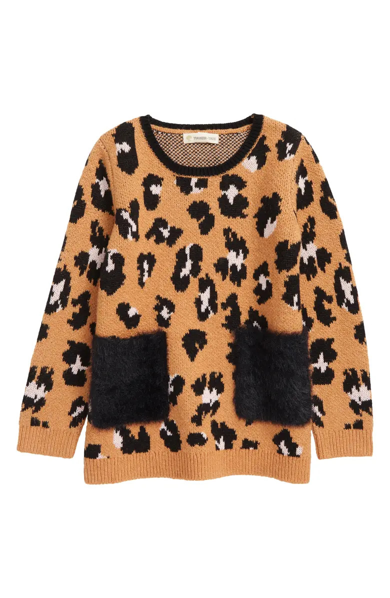 Kids' Fun Times Jacquard Pocket Tunic Sweater | Nordstrom