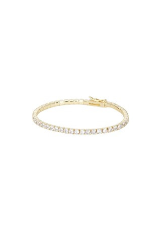 SHASHI Diamond Tennis Medium Bracelet in Gold from Revolve.com | Revolve Clothing (Global)