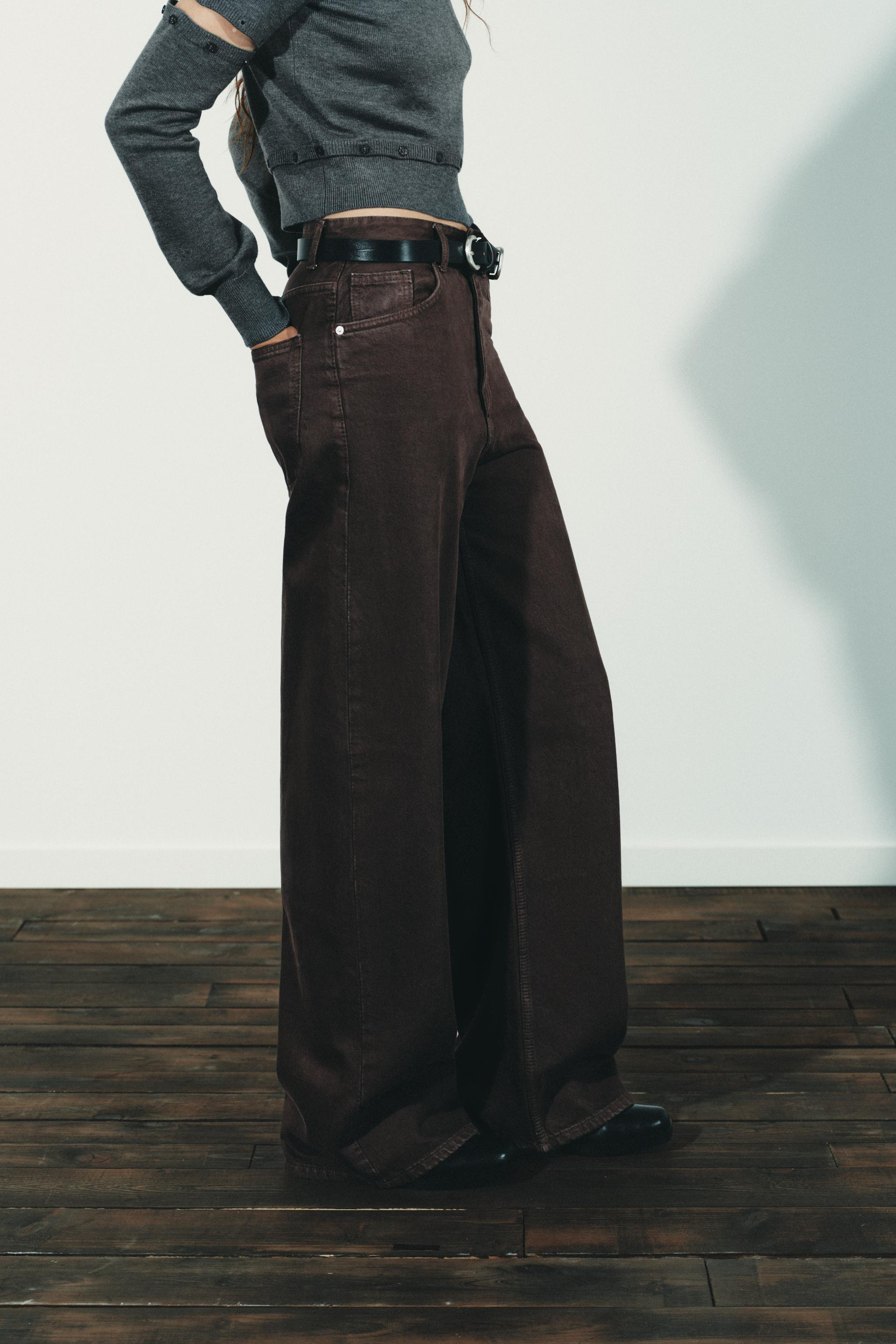 TRF EXTRA WIDE LEG HIGH WAIST JEANS | Zara US