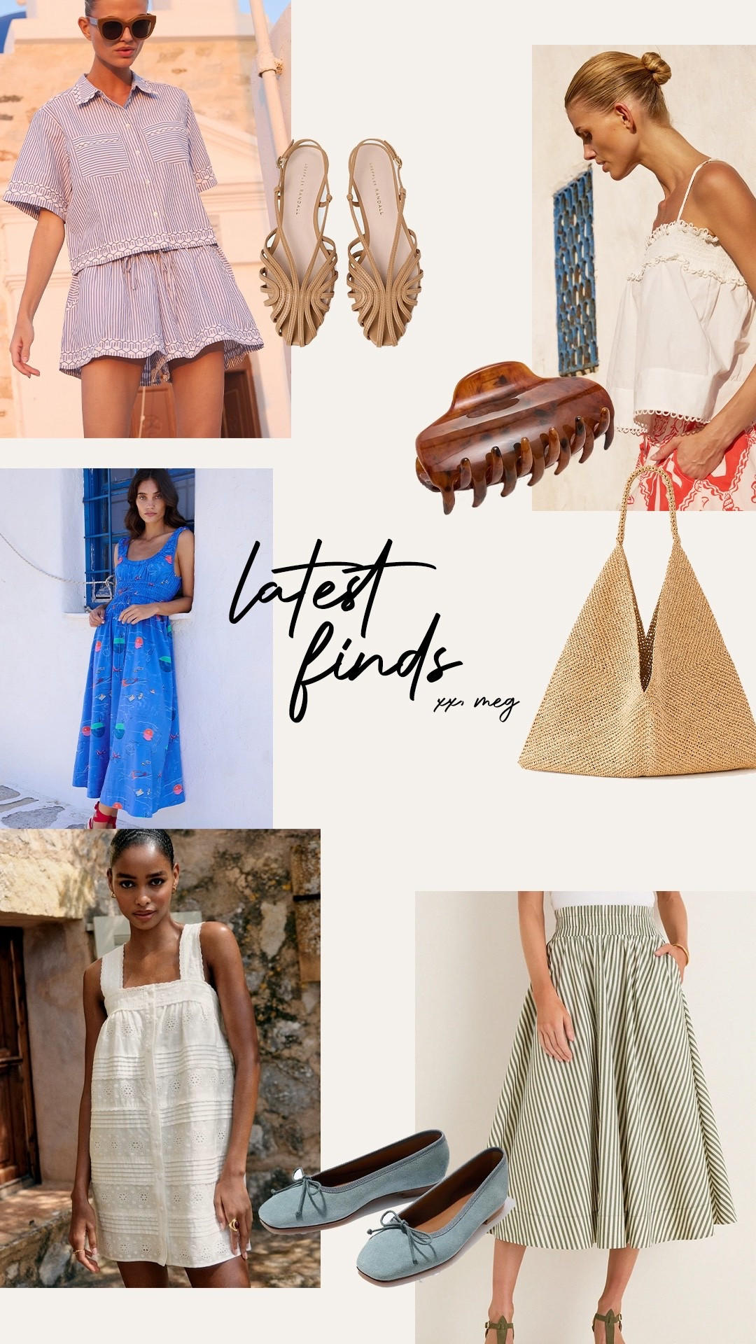 So many cute latest finds! I’ll be sharing weekly. Loving these from @oliphant @doen @loefflerrandall @SEZANE @Margaux @Reformation @leletny

